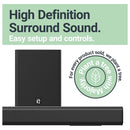 Majority K2 Soundbar -kaiutin & subwoofer 150W musta