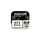 Maxell kelloparisto 371 / SR920SW hopeaoksidi (10 kpl)